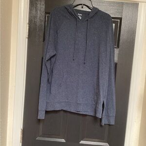 Abound Heathered Blue Knit hoodie. 381